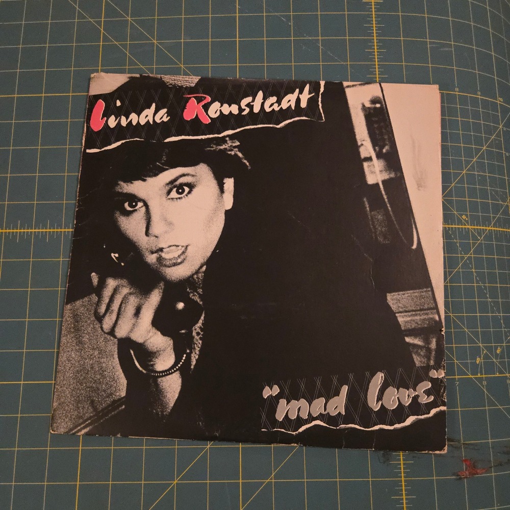 VTG Linda Ronstadt Mad Love LP Vinyl Record Album 1980 Rock New Wave Asylum USA